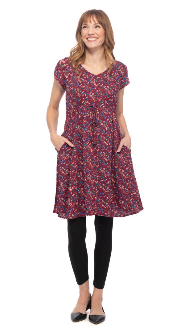 Robyn Dress - cranberry - rayon