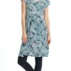 Robyn Dress - blue palm - rayon