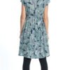 Robyn Dress - blue palm - rayon