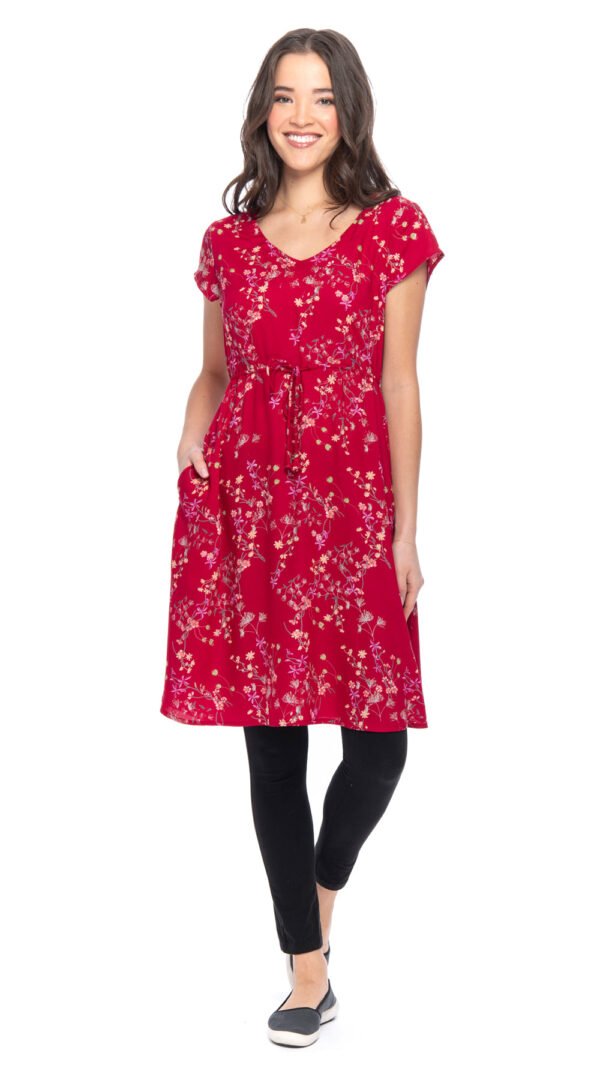 Robyn Dress - red - rayon