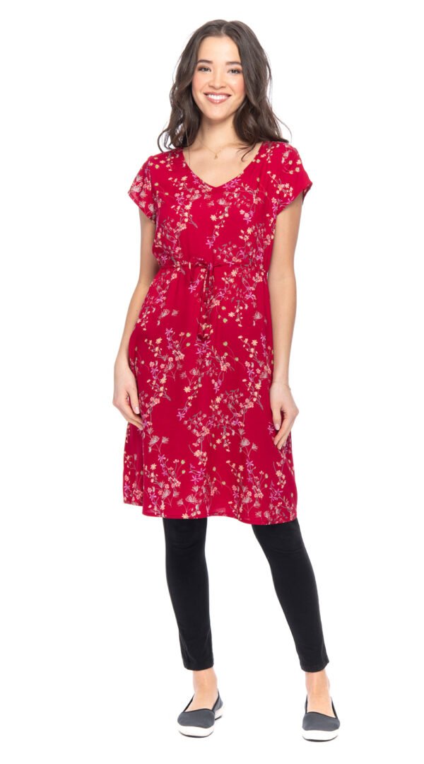 Robyn Dress - red - rayon