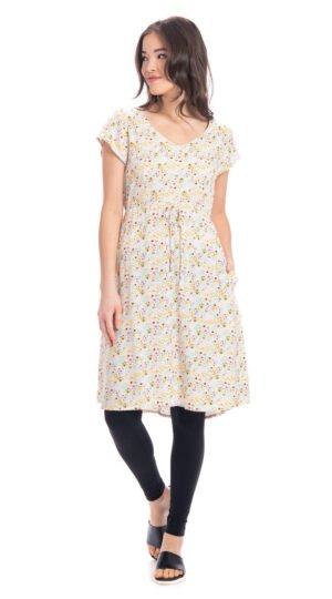 Robyn Dress - ivory floral