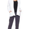 Camille Cardigan - white - organic cotton