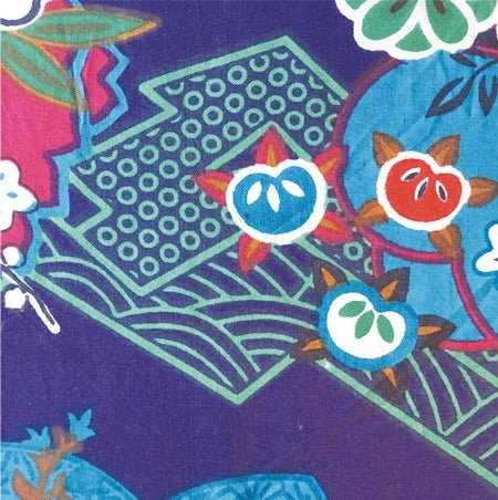 Swing Dress - blue kimono - cotton