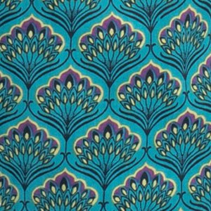 Olivia Dress - teal peacock - organic cotton