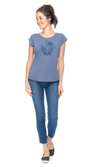 Amanda Tee - infinity feather - org.cotton