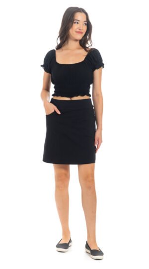 Cypress Skirt - black - French terry