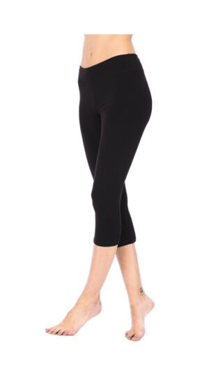 NEW Capri Leggings - black - organic cotton