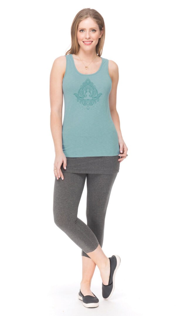 TC37AQ_copy Satya Tank - aqua Buddha - organic cotton